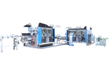 Double end tenoner line